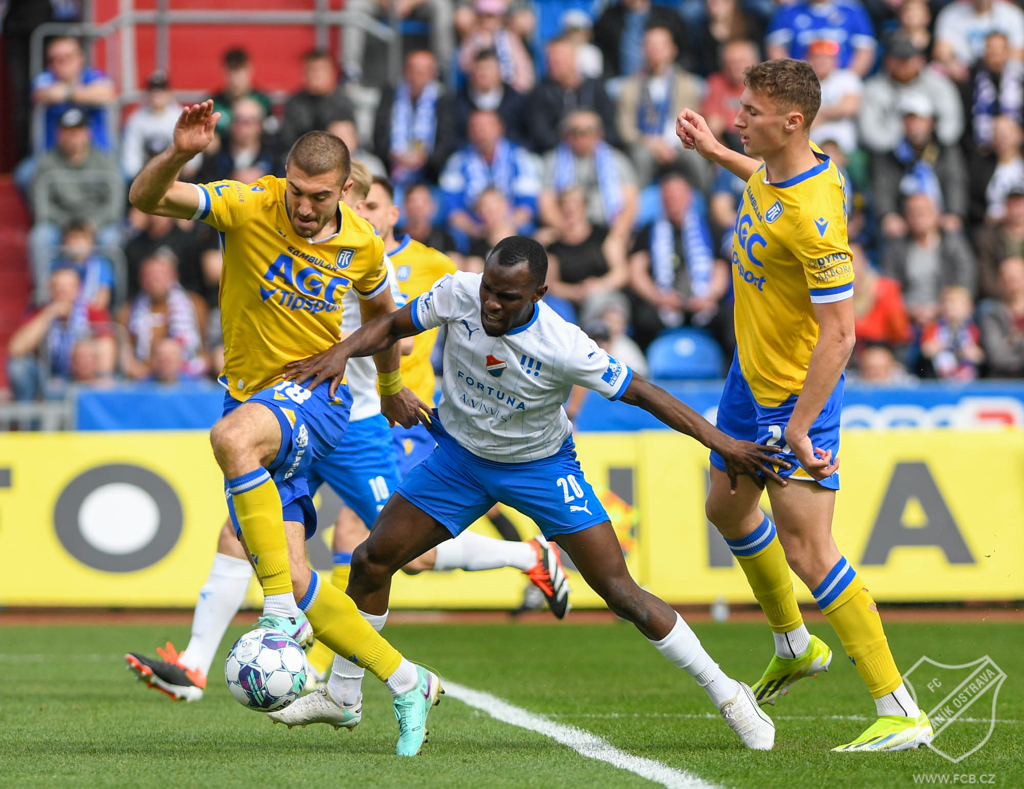 Utkání 28. kola FORTUNA:LIGA : FC Baník Ostrava – FK Teplice, 31. března 2024, Ostrava.