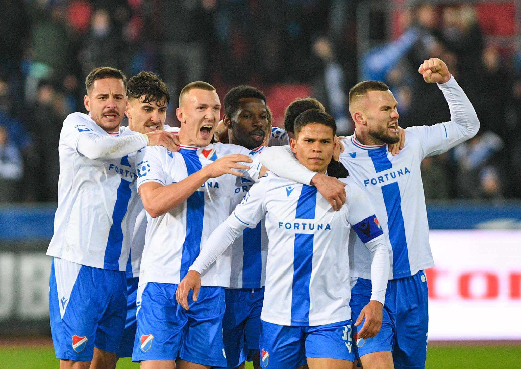 Utkání 17. kola CHance liga: FC Baník Ostrava – MFK Karviná, 30. listopadu 2024, Ostrava.