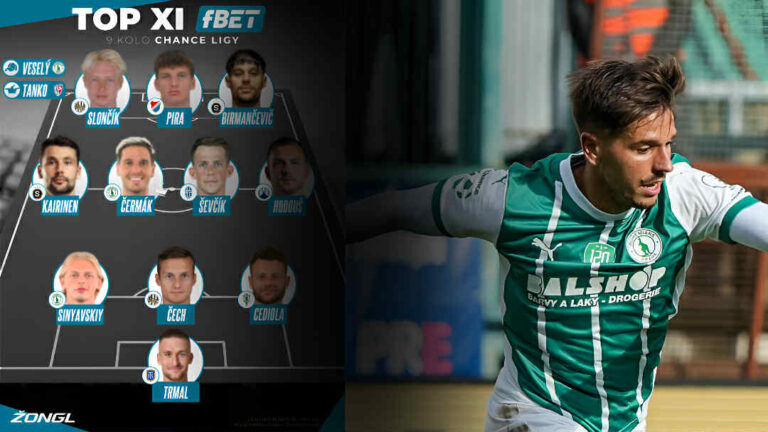 fBET TOP XI. CHL 9. kolo – hrdinové Bohemky, sparťanští válečníci či žolík Pardubic