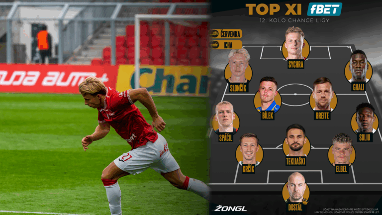 fBET top XI. CHL 12. kolo – zlínský lídr, nepostradatelný Slončík či skvělý Spáčil