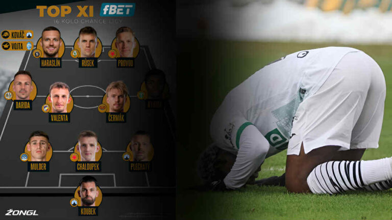 fBET TOP XI. CHL 16. kolo – hattrickový Ayaosi, stoupající Chaloupek nebo nepostradatelní Haraslín a Darida
