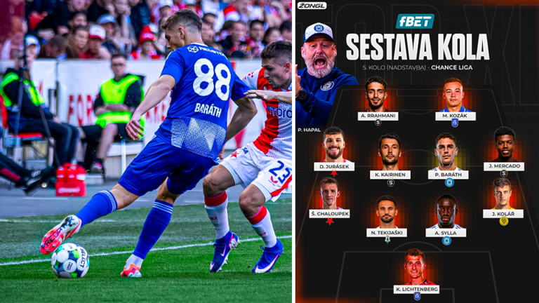 fBET TOP XI. CHL 5. kolo nadstavby – dominantní Olomouc, hvězdy Sparty i Slavie