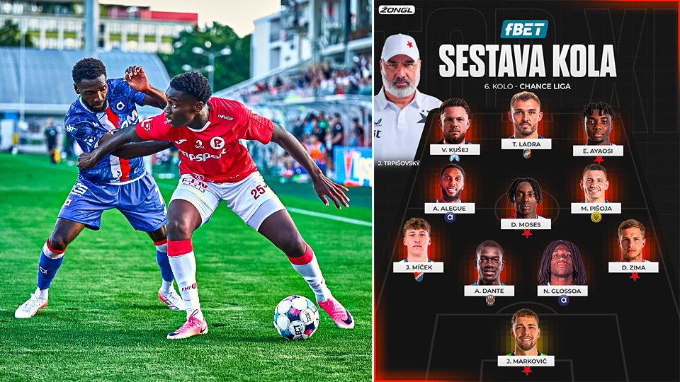 fBET TOP XI. CHL 6. kolo: Hrdinové derby pražských S, naděje Baníku i zahraniční hvězdy