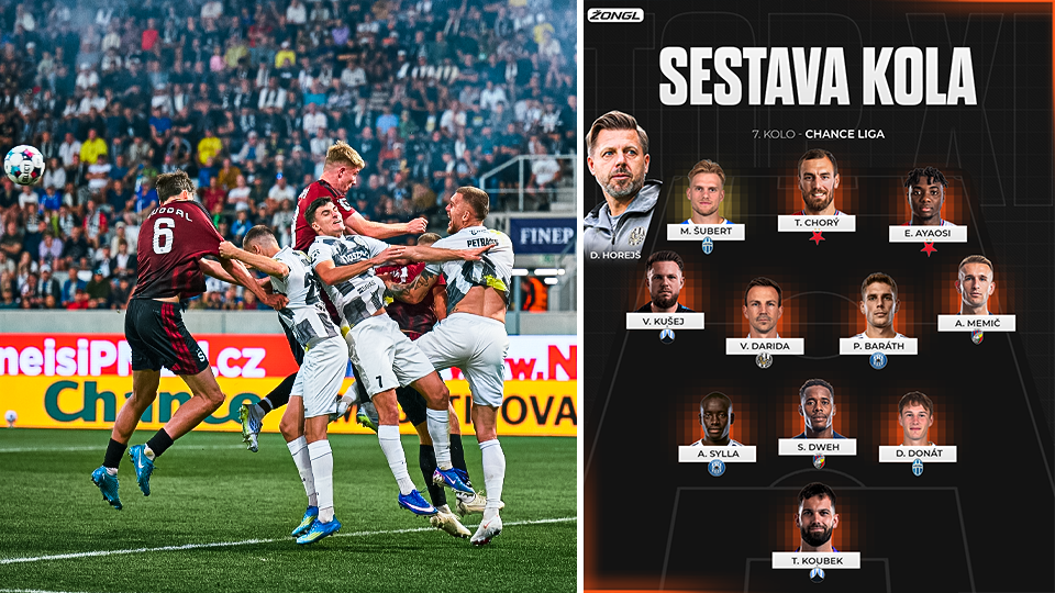 Nejlepší jedenáctka 7. kola Chance Ligy: Chorý se opět trefoval, fantastický Šubert i dominantní obránci