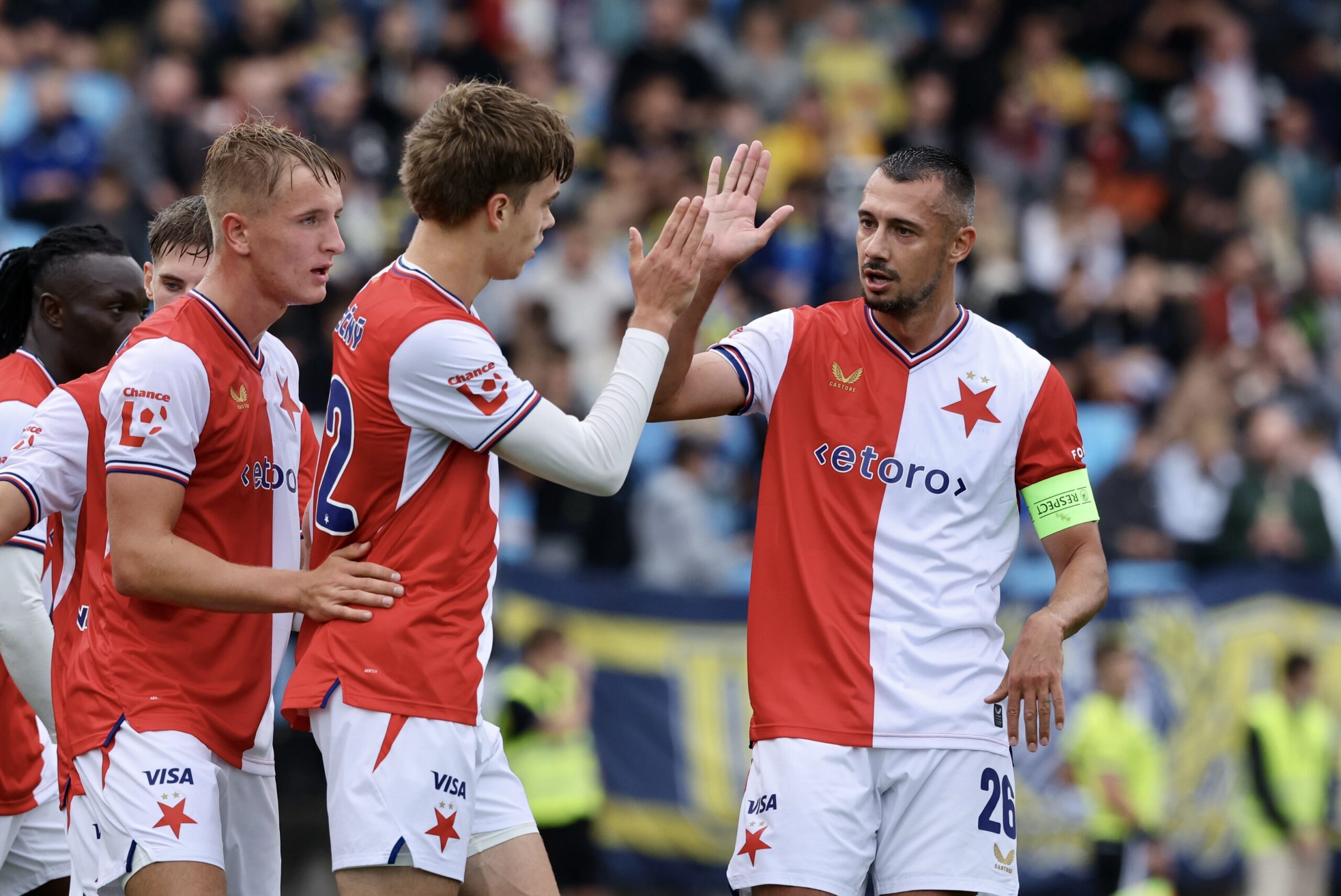 Schranz dotáhl Slavii hattrickem k postupu v MOL Cupu. Zápas s Varnsdorfem ovšem měl i negativa